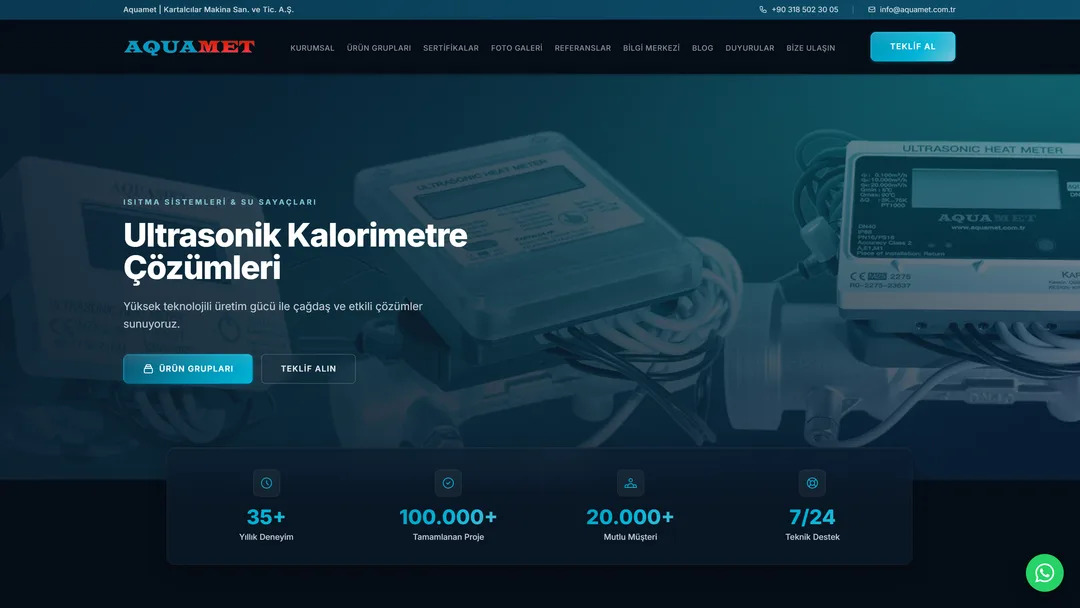 Aquamet corporate site