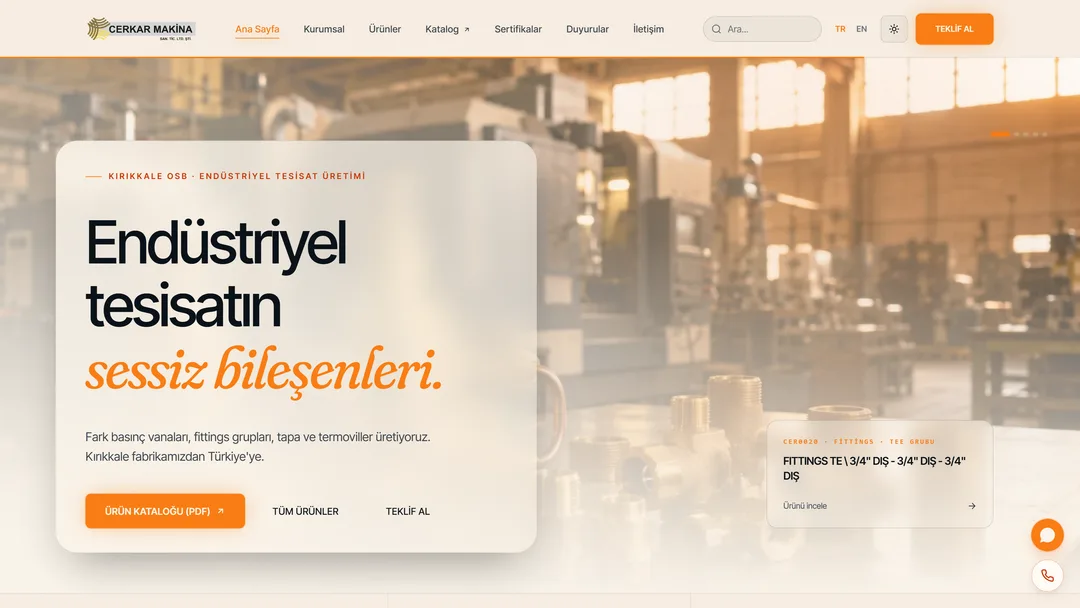 Cerkar Makina corporate site