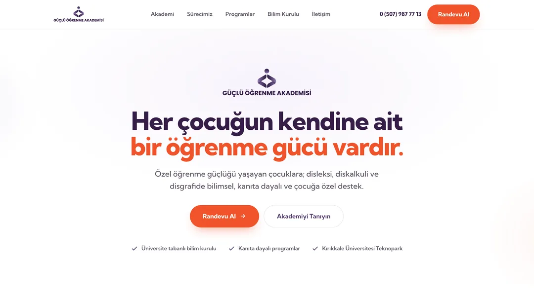 Güçlü Öğrenme national brand site