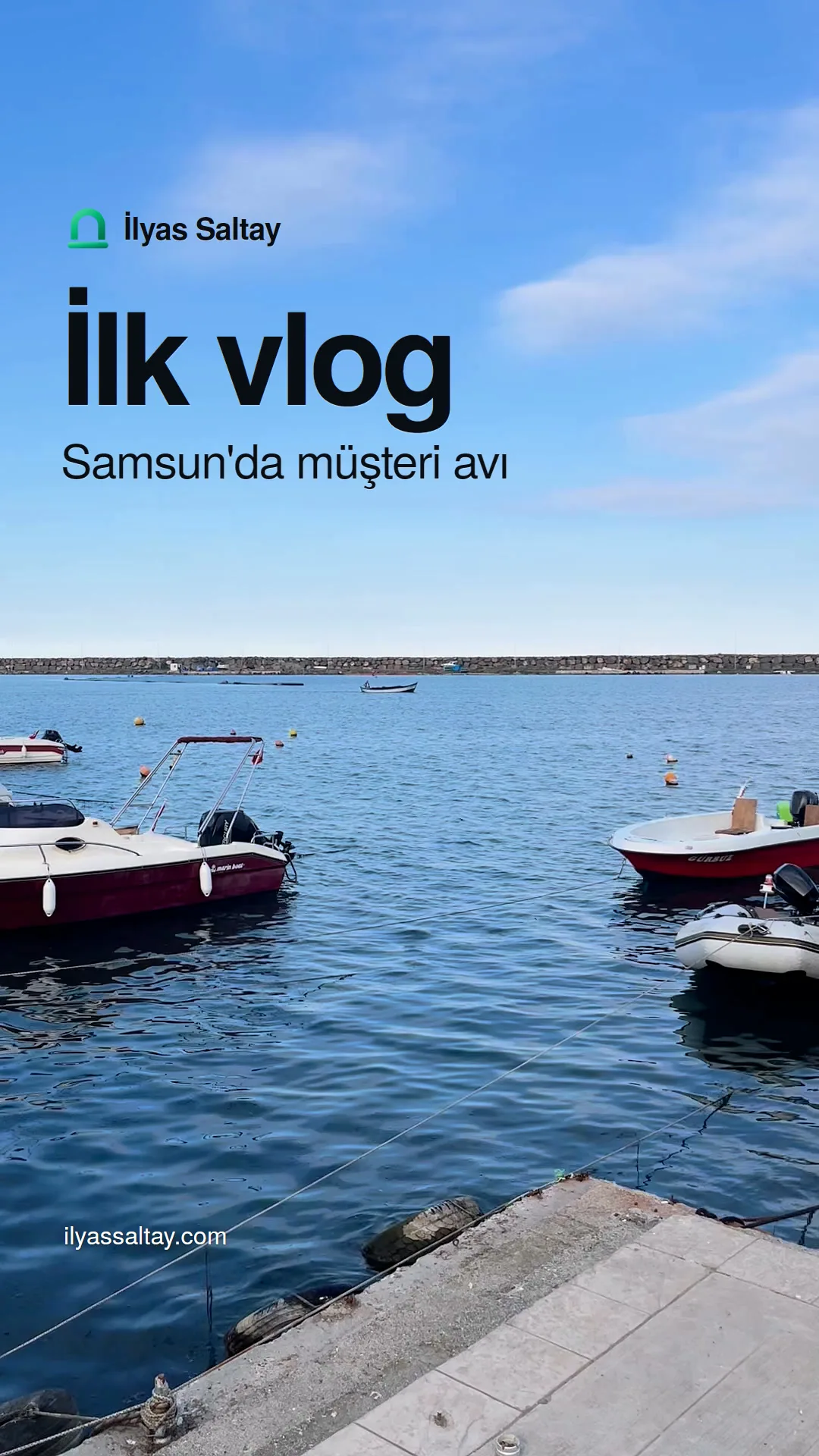 Reel cover titled First vlog: finding clients in Samsun